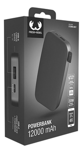 Fresh 'n Rebel Powerbank 12000 mAh USB-C Storm Grey-Linkerzijde