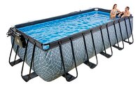 EXIT piscine avec coupole et pompe à chaleur L 5,4 x Lg 2,5 x H 1,22 m Stone-Image 3