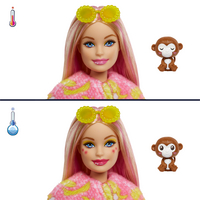 Barbie poupée mannequin Cutie Reveal Jungle - Singe-Détail de l'article