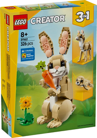 LEGO Creator 3 en 1 L’adorable lapin 31162