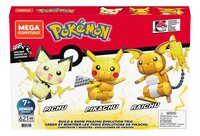 MEGA Construx Pokémon Build & Show Pikachu Evolution Trio-Vooraanzicht