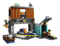 LEGO City 60417 Politiespeedboot en boevenschuilplaats-Vooraanzicht