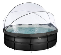 EXIT piscine avec coupole et pompe à chaleur Ø 4,27 x H 1,22 m Black Leather-Détail de l'article