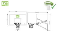 EXIT Basketbalbord Galaxy Wall-Mount-Artikeldetail