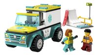 LEGO City 60403 L’ambulance de secours et le snowboardeur-Avant