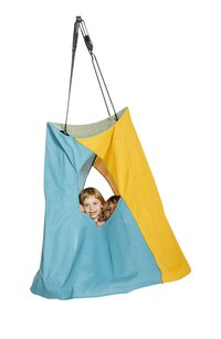 KBT siège de balançoire en tissu Weoh turquoise/jaune-Image 2