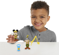 Figurine articulée Disney Junior Mickey & Goofy à la pêche-Image 1