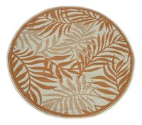 Decoris tapis de jardin Palm Ø 150 cm brun