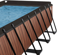 EXIT zwembad met overkapping en warmtepomp L 5,4 x B 2,5 x H 1 m Wood-Afbeelding 1