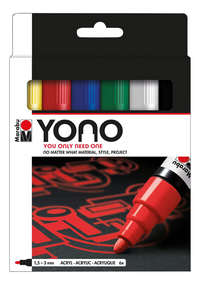 Marabu Marker set breed YONO - 6 stuks