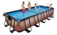 EXIT zwembad met overkapping en warmtepomp L 5,4 x B 2,5 x H 1 m Wood-Afbeelding 2