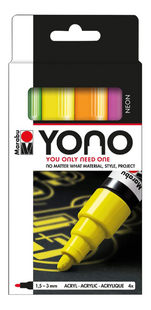 Marabu Marker set YONO NEON - 4 stuks