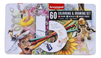 Bruynzeel crayon de couleur et crayon graphite - 60 pièces