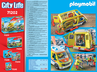PLAYMOBIL City Life 71202 Ambulance avec effets lumineux et sonore-Arrière