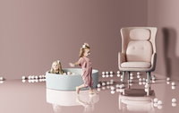 KIDKII ballenbad lichtgrijs Ø 90 x H 30 cm + 150 balletjes-Artikeldetail