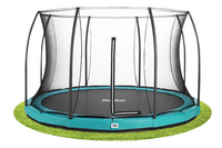 Salta trampoline enterré avec filet de sécurité Comfort Edition Ground Ø 4,27 m vert-Détail de l'article