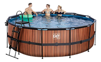 EXIT zwembad met overkapping Ø 4,27 x H 1,22 m Wood-Afbeelding 1
