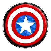 ERT haut-parleur Bluetooth Captain America 3W-Vue du haut
