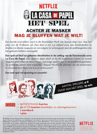 La Casa de Papel - Het spel-Achteraanzicht