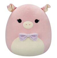 Squishmallows Knuffel Hettie varken met paarse strik 50 cm