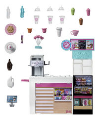 Barbie Careers Koffieshop Speelset - Barbie Pop met Koffiebar en Accessoires-Artikeldetail