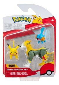 Pokémon figuur Battle Figure Set Pikachu + Mudkip + Boltund-Vooraanzicht