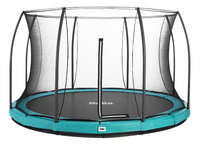 Salta trampoline enterré avec filet de sécurité Comfort Edition Ground Ø 4,27 m vert-Avant