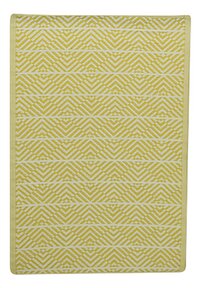 Tapis d'extérieur zigzag L 180 x Lg 120 cm jaune