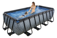 EXIT piscine avec filtre à sable L 4 x Lg 2 x H 1 m Stone-Image 1