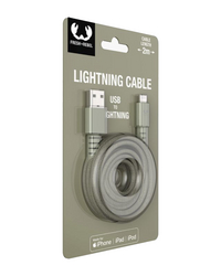 Fresh 'n Rebel câble USB-A - Lightning 2 m Dried Green