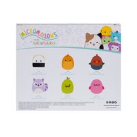 Squishmallows Peluche 6 Pack Micromallows Charles, Onel, Mo, Cookie, Reed, Layla 6 cm-Arrière