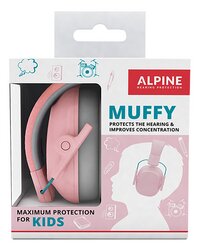 Alpine oorbeschermers Muffy roze-Vooraanzicht