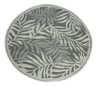 Decoris tapis de jardin Palm Ø 150 cm gris
