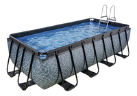 EXIT piscine avec filtre à cartouche L 4 x Lg 2 x H 1 m Stone-Côté droit
