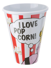 Popcornbeker Girl I love popcorn!-Achteraanzicht