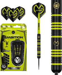 Winmau Fléchette Set Michael Van Gerwen Ambition Black coated Brass 24 gr-Avant