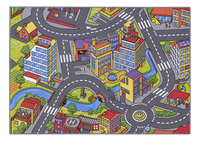 Verkeerstapijt Smart City 95 x 133 cm-Vooraanzicht