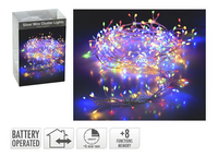 Guirlande lumineuse en grappe microLED 100 lampes multicolore-Détail de l'article