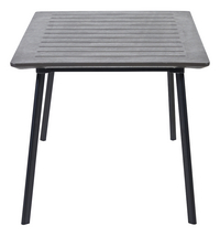 Keter table de jardin Metaline Black 146 x 87 cm-Côté gauche