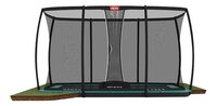 Berg trampoline enterré avec filet de sécurité Ultim Champion Flatground L 4,1 x Lg 2,5 m Green-Avant