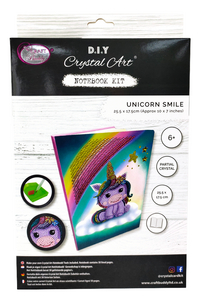 Craft Buddy Crystal Art Notebook Kit Unicorn Smile-Avant