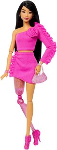 Barbie Poupée Deluxe Style Prothèse rose-Avant