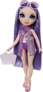 MGA Entertainment Rainbow High Swim & Style Fashion Doll Violet Purple-Avant