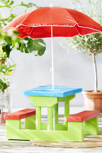 Kinderpicknicktafel met parasol-Afbeelding 1