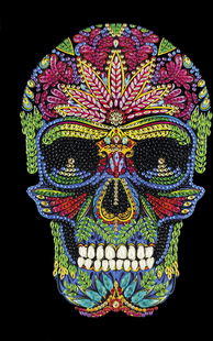 Craft Buddy Crystal Art Notebook Kit Skull-Artikeldetail