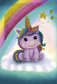 Craft Buddy Crystal Art Notebook Kit Unicorn Smile-Artikeldetail