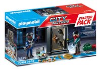 PLAYMOBIL City Action 70908 Starter Pack Policier avec cambrioleur de coffre-fort-Côté gauche