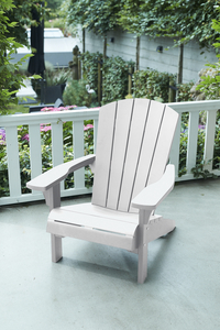 Keter chaise de jardin Troy Adirondack blanc-Image 1