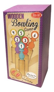 Retr-Oh! jeu de bowling en bois - 6 quilles, 2 boules-Côté droit