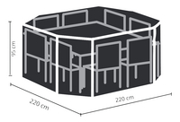 Outdoor Covers beschermhoes voor tuinset L 220 x B 220 x H 95 cm polyethyleen-Artikeldetail
